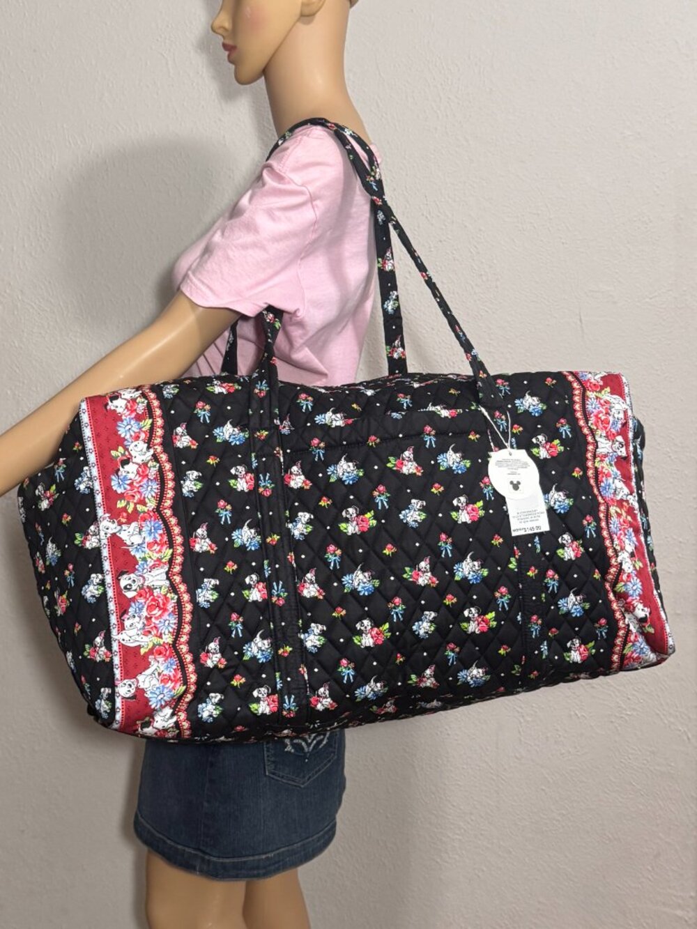 Vera Bradley Large Duffel Bag in 101 Dalmatians NWT
